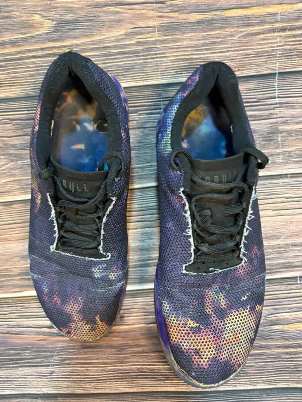 NoBull Trainer Dark‎ Purple Midnight Tye Dye Men's Athletic Training Shoes 11